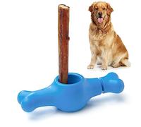 ChewEasy Interactive Bully Stick Holder for Dogs, Prevent Chocking Safety Device, Long Enough Screw to Lock, Seesaw Shape(Large)