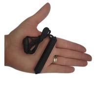 Chewelry Sensory Chew Necklace a Discreet Pendant for Kids, Teens or Adults with Autism ADHD Who Need to Stim Chew Bite or Fidget Chewy Aids Help Concentration Biting Single (Jet Black)