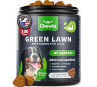 CHEWIA Grass Burn Spot Chews for Dogs - Dog Urine Neutralizer Lawn Savers Pee Saver Caused by Treatment Rocks Probiotics, Enzymes & Multivitamins