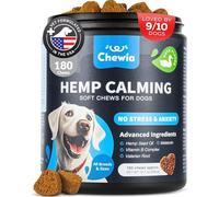 Hemp Calming Chews for Dogs - Dog Calming Treats - Anxiety Relief for Dogs with L-Theanine, Chamomile Extract, Valerian Root - Dog Anxiety Relief for Travel, Vet Visits, Thunderstorms, Nail Trimming