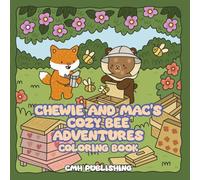 Chewie and Mac on a Cozy Beekeeping Adventure Coloring Book: 30 Cute Hand-Drawn Coloring Pages for Adults for Relaxation