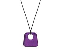 Chewigem Chunky Silicone Teething Necklace (The Jazz) Non-Toxic, Washable, Breastfeeding and Nursing Aid Babywearing Accessory Perfect for ASD, SPD, Oral Motor or Anxiety Needs, Purple