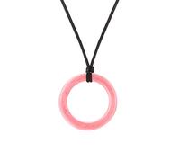 Chewigem Realm Ring Pink Sparkle Strong, Discreet, Chewable Necklace & Sensory Aid for Anxiety Reduction, Improved Focus & Calming Sensory
