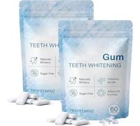 Chewing Gum, Sugar-Free Chewing Gum, Support Enamel, Keeps Your Breath Freash All Day, Improve the Surface of Teeth, Preventing Oral Problems, Fresher Mouth, 60 Gum (2 Pcs)