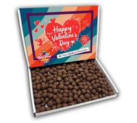 Chewing Nuts Happy Valentines Day Sweets Gift Box Hamper (RETRO VALENTINES FRONT)