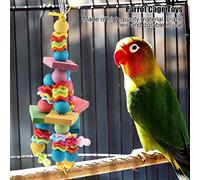 Chewing Toy, Parakeet, Toy, Bird Supplies, Bird Toy, Chew Stick, Perch, Hanging, Suspension Bridge, Multi-color, Chew Toy, Hanging Toy, Stress Relief, Bell, Playground,