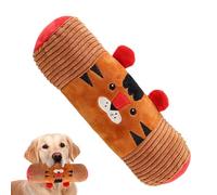 Chewing Toys for Puppies,Squeaky Soft Cylinder Tiger Rope Toys | Dog Tooth Cleaning Chew Game, Pet Stress Reliever for Health, Pets, Home Training
