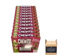 Chewits Cherry, Strawberry, Blue Raspberry, Cola, Fruit Sald Stick 30g (Pack of 40) (Cherry)