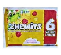 Chewits Fruit Salad flavour chewy sweets 6x30g=180g