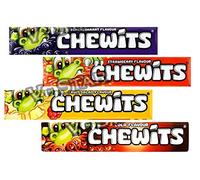Chewits Fruity Flavoured Sweets Candy Bars Mix Flavours x 30 Packs