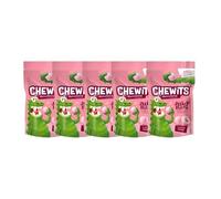 Chewits Juicy Bites 115g | Raspberry, Strawberry, Apple & Lemon Sour Flavoured Chewy Sweets | Real Fruit Juice, Soft Chews for Kids & Adults (Chewits Strawberry)