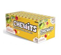Chewits Sweets - Fruit Salad Sweets, Chewy & Fruity - Bulk Box x40 Sticks - Made with Real Fruit Juice - Vegetarian, No Artificial Colours - Nostalgic Classic British Sweet Treat for Sharing & Gifting