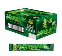Chewits Sweets, Xtreme Apple Sour Flavour Chewy Sweets, Bulk Box x 24 Stick, Made with Real Fruit Juice, Vegetarian, No Artificial Colours, Nostalgic Classic British Sweet Treat for Sharing & Gifting