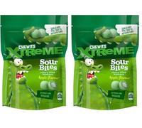 Chewits "Xt" Extra Sour Bites Apple and Lemon Flavour 165 g x 1, Multi Colour (Pack of 2)