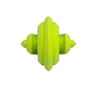 Chewtastic Geometrics Natural Rubber Enrichment Dog Toy Geo-Gem Green Soft, Engaging Rolling and Unpredictable Bounce, Fun to Chew and Fetch