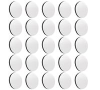 Chewtoyo 25 Round Rubber Circles with Strong Attachment Force, Adhesive Backing, 3.1 in Diameter, Perfect for