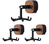 Chewtoyo 3 Pcs Suction Cup Hook, 360° Swivel Storage Rack with 6 Hooks, Wall Mounted Utensil Holder for Kitchen Bathroom, No Drill Hanging Organizer with Rotating Head for Smooth Tile Metal Glass