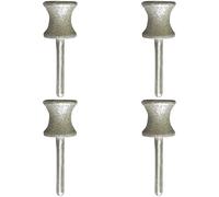 Chewtoyo 4 Pcs Pet Nail Grinder Bit, Abrasive Pet Nail Trimmer Bits, Safety Single Concave Grinding Head for Grooming Sensitive Paws, Fits Small Power Rotary Tools for Cats and Large Dogs