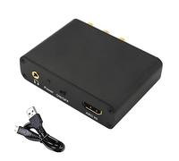 Chewtoyo HDMI ARC Audio Extractor, USB Powered HDMI Audio Adapter, 192 kHz ARC to RCA Optical Audio Adapter, Channel ARC Converter, Fiber Coaxial and 0.14 in / 3.5 mm Output
