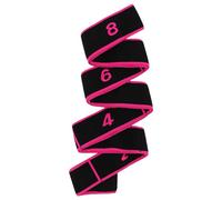 Chewtoyo Multi-Segment Training Strap, 8 Grid Black Polyester Cotton Yoga Resistance Band For Pilates, Ballet, Latin Dance, Fitness & Physical Rehabilitation