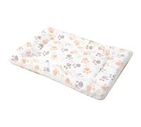 Chewtoyo Pet Throw Blankets, Dog Bed Blankets, Pet Blanket Cushions with Double-Sided Thick Fleece, Reversible Quilted Paw Print Mat for Large Dogs up to 55 lbs, Soft Bedding for Crate Sofa
