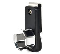 Chewtoyo Pool Chalk Holder, Strong Attachment Chalk Clip for Billiards, Black Iron and Stainless Steel, Includes Metal Claw, Secure Hold for Pool Players, Fits Metal Surfaces