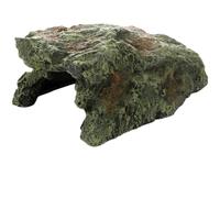 Chewtoyo Simulated Cave Fish Tank Decoration, 7.9 In Aquarium Landscape Rockwork, Climbing Platform, Resin Reptile Hiding Hole, Easy Clean For Reptiles