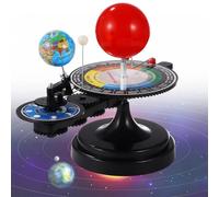 Chewtoyo Solar System Kit, Sun Earth Moon Orbital Model, Educational Planetarium, Scientific Experiment Kit with Light, Orrery Teaching Toy for Teens and Students