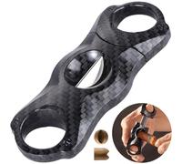 Chewtoyo Stainless Steel Sharp Blade Cigar Cutter, Carved Cut V Cutter, Scissors Ring Gauge 60 Up to Cut, Gauge Ring for Smoking, Professional Men Gift Ideal Accession, Gift for Smoking
