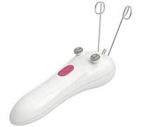 Chewtoyo USB Rechargeable Electric Threading Epilator, Portable Facial Hair Removal Tool with Led Light, Root Threading Device, 1.97 X 7.60 in, White Rose Gold