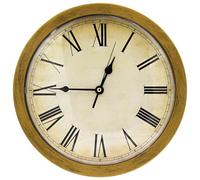 Chewtoyo Vintage Wall Clock, Decorative 10.2 In Diversion Safe, Hidden Compartment For Valuables, Roman Numerals, Gold, For Home, Office, Living Room Decor