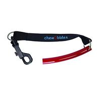 Chewubbles Chew Tube Tough Chew with Clip and Tether - Red Standard