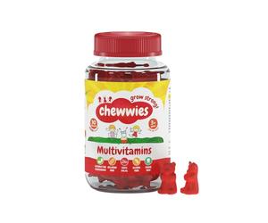 Chewwies Multivitamin Gummies | Sugar-Free Chewable Vitamin Gummies | Vegan & Vegetarian | Soft Raspberry Flavor | Halal & Gluten-Free | Essential Nutrients for Kids & Adults | Daily Health Support