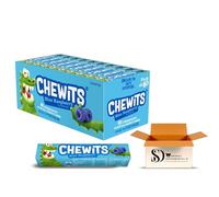 Chewy Chewits Sweets Variety Box - 40 Sticks | Made with Real Fruit Juice | Vegetarian | No Artificial Colours | Classic British Candy (Blue Raspberry 40x30g)