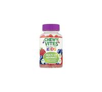 Chewy Vites Kids Multivitamin Advance, 60 Kids Vitamins Gummies, 11 Essential Nutrients, 2 Months Supply, Real Fruit Juice, Vegan, Age 3 +, Blueberry