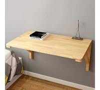 CHEWYNP Folding Wooden Kitchen Table Wall-mounted Drop-leaf Table Simple Nature Home Office Wood Wall Desk Computer Table Study Desk