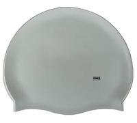 CHEX Branded Stretchy Silicone Unisex Women Men One Piece Swimming Hat Swim Cap Plain Fluo Dark Pastel Colours One Size Adults 8+ Years Easy Pull On Swim Hat (Silver)