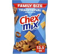 Chex Mix Traditional Original Recipe Snack Mix, Savory Snack Bag, Family Size, 13.5 oz