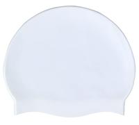 CHEX Stretchy Silicone Unisex Women Men One Piece Swimming Hat Swim Cap Plain Unbranded Fluo Dark Pastel Colours One Size Adults 8+ Years Easy Pull On Swim Hat (Pearly White)
