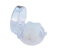 CHEX Unisex One Size Senior Junior Clear Two Piece Twin Pack Reusable Mouldable Water Resistant Silicone Swimming Ear Plugs in Clear Plastic Case