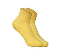 CHEX Yellow Anti Verruca 100% Latex Aqua Swimming Swim Pool Socks Sox Tight Fitting For Girls & Boys With Anti Slip Pimpled Dimple Sole Infant Junior UK Shoe 12 - 13 EU 30-32