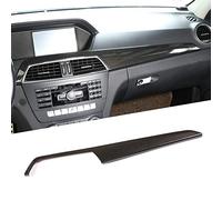 CHEYA ABS Pine Wood Grain Carbon Fiber Car Center Console Dashboard Cover Panel for Mercedes Benz C Class W204 2010-2013 Left Hand Drive Accessories (Carbon Fiber)