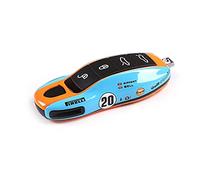 CHEYA Car Key Case Keyshell Covers for Porsche Panamera 2010-2019 Cayenne 2011-2020 911 2013-2020 Macan 2014-2019 Boxster 2013-2016 Cayman 2013-2016 718 2016-2019 (Gulf Oil, Style A), Gulf Oil, Style