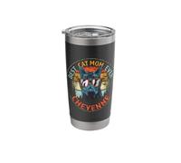 Cheyenne Best Cat Mom Ever Funny Custom Personalized Name Stainless Steel Insulated Tumbler