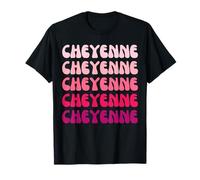 Cheyenne First Name Minimalist Design T-Shirt