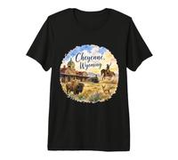 Cheyenne, Wyoming, Capital, Premium T-Shirt