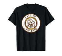 Cheyenne Wyoming City Seal Flag T-Shirt