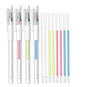 Cheynn Pack of 4 Eyebrow Microblading Marking Pen, 4 Colours Surgical Skin Marker with 8 Refills Tattoo Marker Pen Permanent Make Up Positioning Pen for Lips Body Art