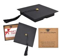ChezMax 1Pack Graduation Gift Box with Tassel Class of 2026 Graduation Cap Box with Wish Card for Her for Him Gift Wrapping Decor Box for Presents College Graduate High School Party Favor Supplies