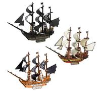 CHFYIJYHM 3D Puzzles for Adults, DIY Wooden Simulation Ancient Sailboat Model After Assembling Will Get Cool Desk Gadgets, Pirate Ship Model Puzzle for Adult